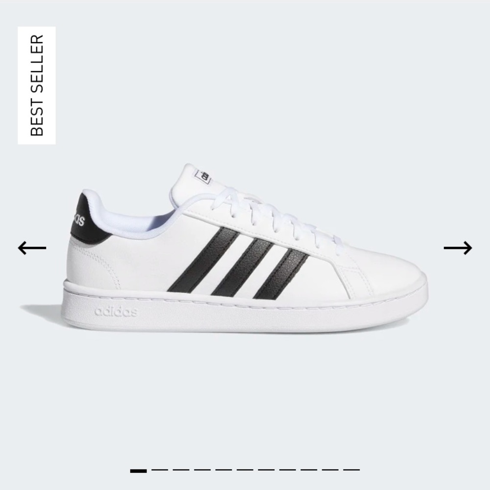 White adidas grand courts